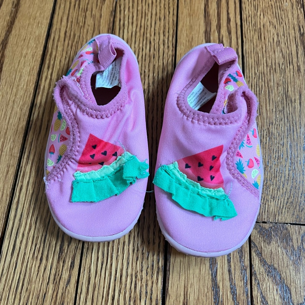 Pink Watermelon Kids Water Shoes Size 5/6T